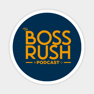 The Boss Rush Podcast Logo (Yellow) Magnet